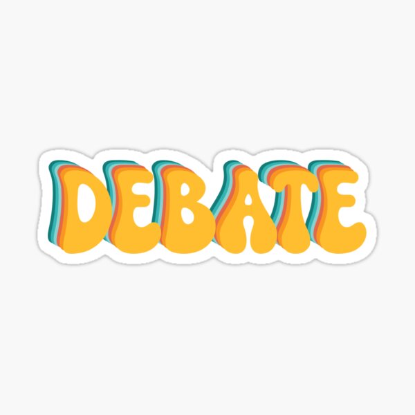 Debate Sticker