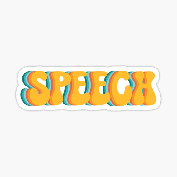Groovy Speech Sticker