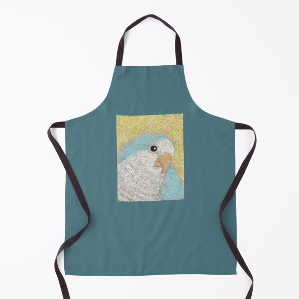 Item preview, blue quaker parrot (monk parakeet) oil pastel designed and sold by okamechan.