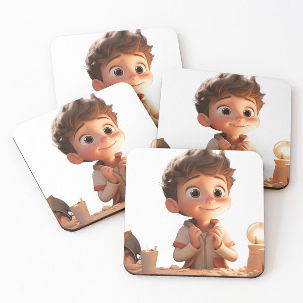 Item preview, Smart Cute Sweet Cartoon Adorable Boy designed and sold by 99belldesign.