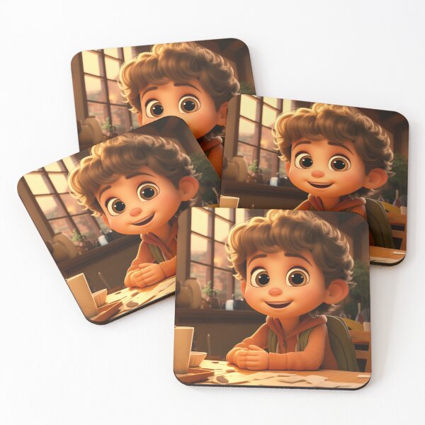 Item preview, Smart Cute Sweet Cartoon  Adorable Boy designed and sold by 99belldesign.