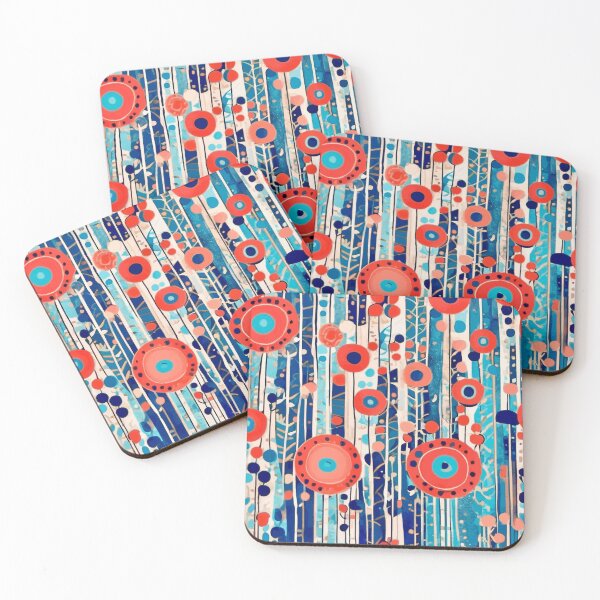 Item preview, Gustav Klimt Abstract Flowers in a Garden Landscape  designed and sold by Vicky Brago-Mitchell®.