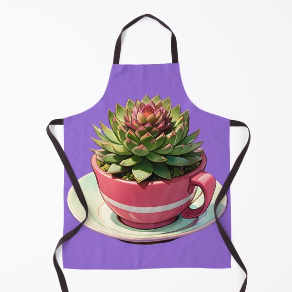 Item preview, Pink Teacup Succulent on Saucer designed and sold by ZipperDragon88.