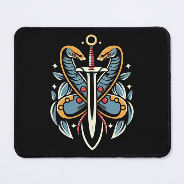 Item preview, American Traditional Snake and Dagger designed and sold by Goku Creations.