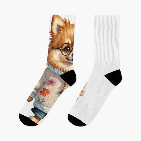Item preview, Pomeranian dog wearing clothes playfull funny designed and sold by wplamkung.