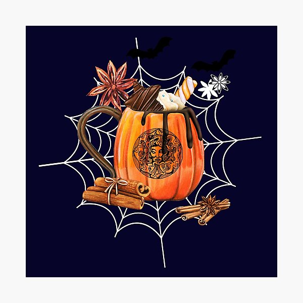 Aperçu de l'œuvre Café d'Halloween créée et vendue par LIQA.