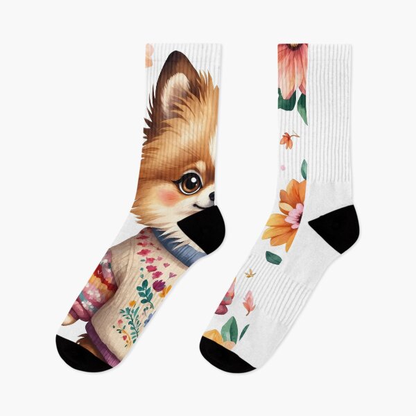 Item preview, Pomeranian dog wearing clothes playfull funny designed and sold by wplamkung.