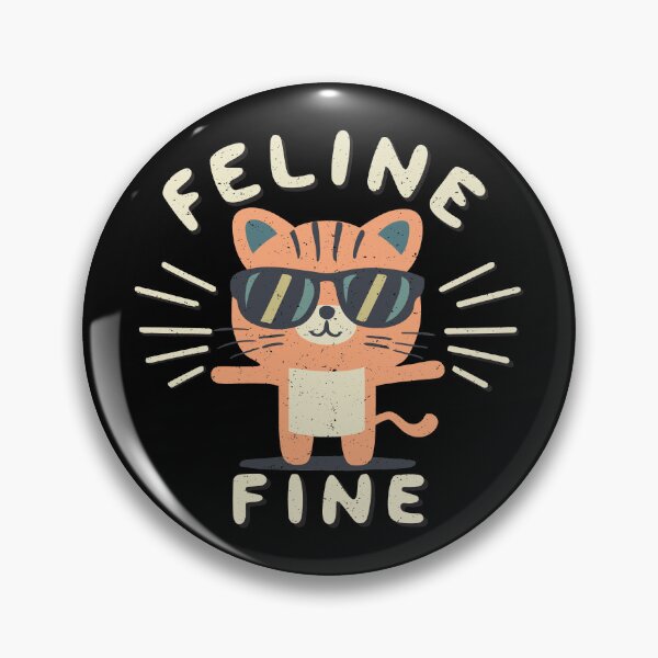 Item preview, Funny Feline Fine Tiger Cat Puns designed and sold by SubtleSplit.