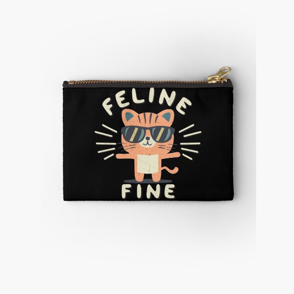 Item preview, Funny Feline Fine Tiger Cat Puns designed and sold by SubtleSplit.