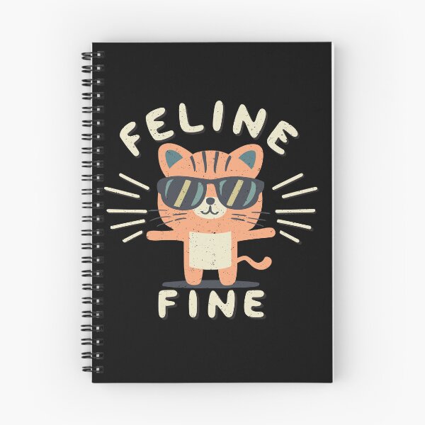 Item preview, Funny Feline Fine Tiger Cat Puns designed and sold by SubtleSplit.
