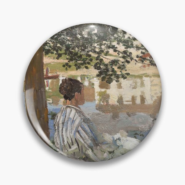 Item preview, On the Bank of the Seine, Bennecourt (1868) | Monet designed and sold by Oliveirallan.