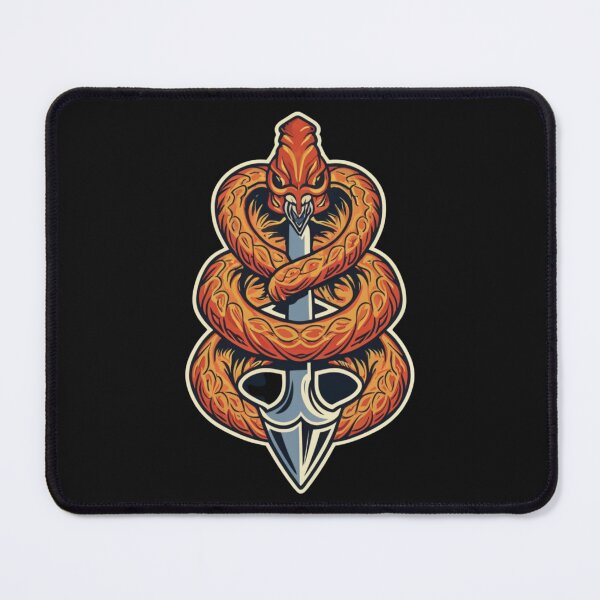 Item preview, American Traditional Snake and Dagger designed and sold by Goku Creations.