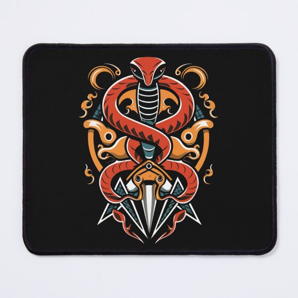 Item preview, American Traditional Snake and Dagger designed and sold by Goku Creations.