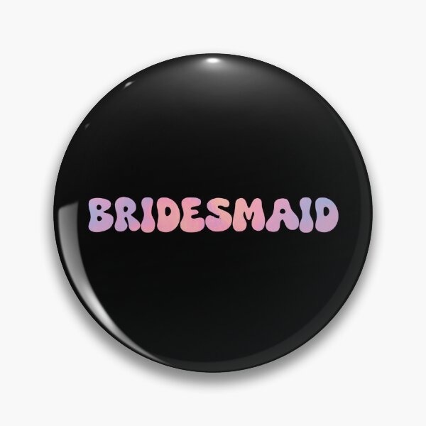 Item preview, Groovy "Bridesmaid" Design designed and sold by HappyHuesClub.