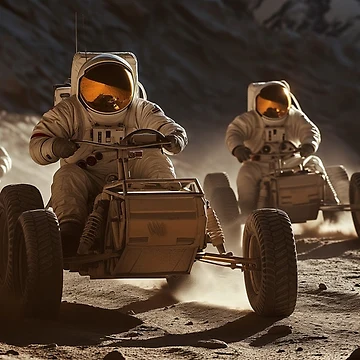 Artwork thumbnail, Moon Racing by StephyCreative