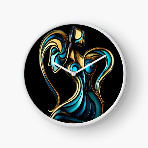 Blue Perfume Clock