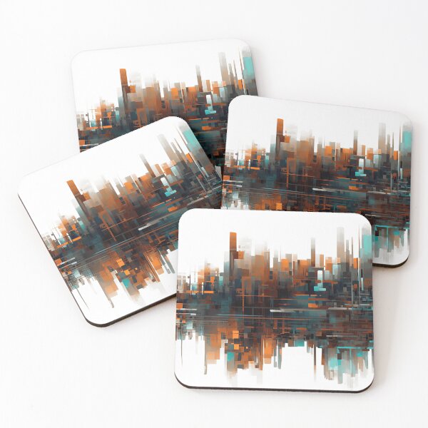 Item preview, Abstract Cityscape designed and sold by NeoNebulaArt.