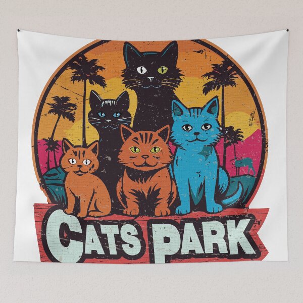 Item preview, Cats Park Classic designed and sold by pecussoul.