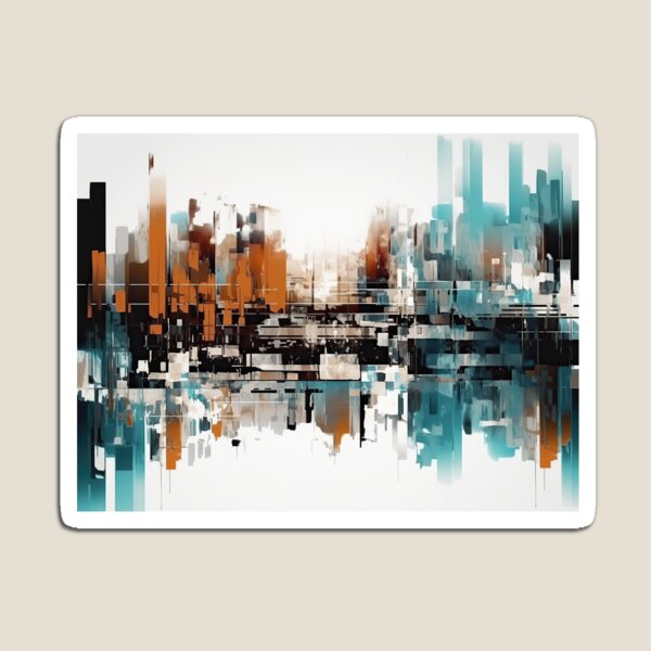 Item preview, Abstract Cityscape designed and sold by NeoNebulaArt.