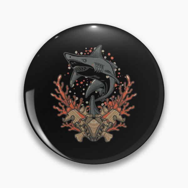 Item preview, American Traditional Shark Tattoo designed and sold by Goku Creations.