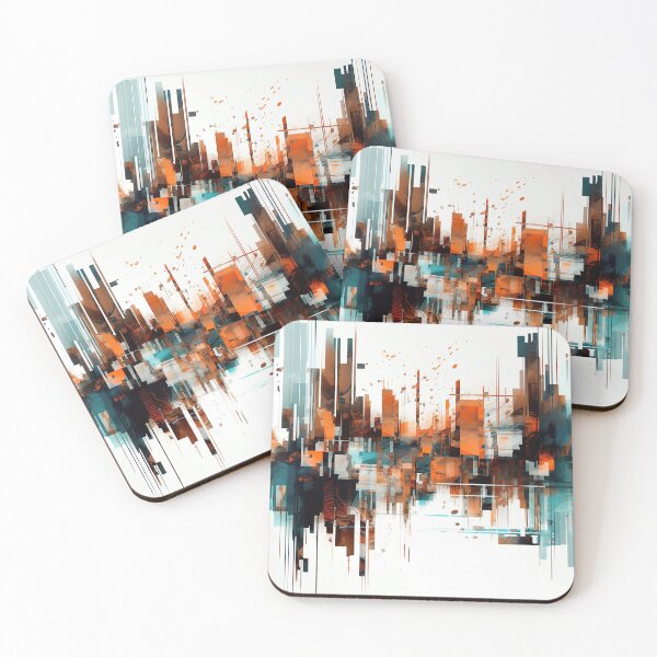 Item preview, Abstract Cityscape designed and sold by NeoNebulaArt.