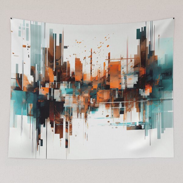 Item preview, Abstract Cityscape designed and sold by NeoNebulaArt.