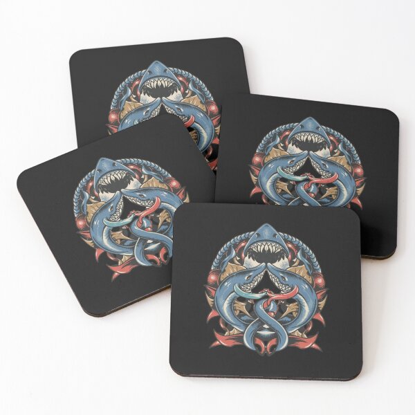 Item preview, American Traditional Shark Tattoo designed and sold by Goku Creations.