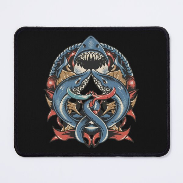 Item preview, American Traditional Shark Tattoo designed and sold by Goku Creations.