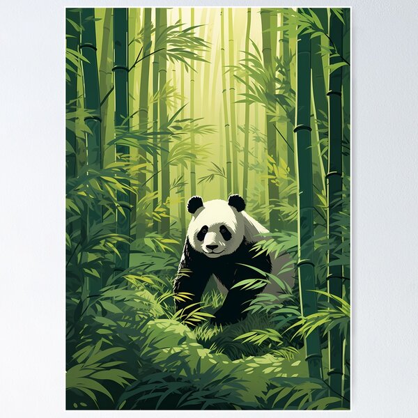 Item preview, Panda in Bamboo Forest designed and sold by Newbie Art.