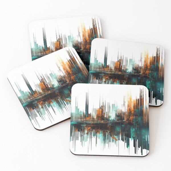 Item preview, Abstract Cityscape designed and sold by NeoNebulaArt.