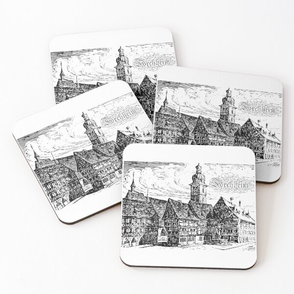 Item preview, Forchheim; Franconia; Linocut Artwork; designed and sold by StickerApe.