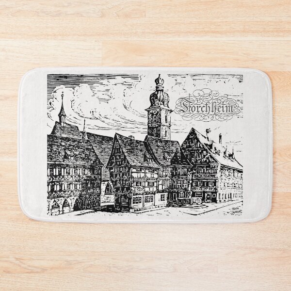 Item preview, Forchheim; Franconia; Linocut Artwork; designed and sold by StickerApe.