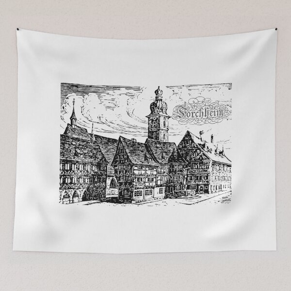 Item preview, Forchheim; Franconia; Linocut Artwork; designed and sold by StickerApe.