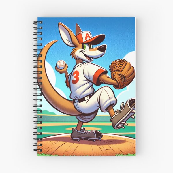 Item preview, Cartoon Kangaroo Pitching a Baseball designed and sold by Zestpond.