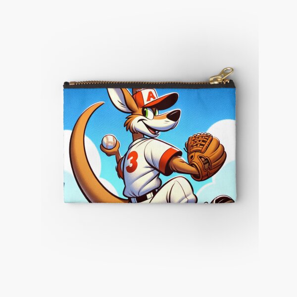 Item preview, Cartoon Kangaroo Pitching a Baseball designed and sold by Zestpond.