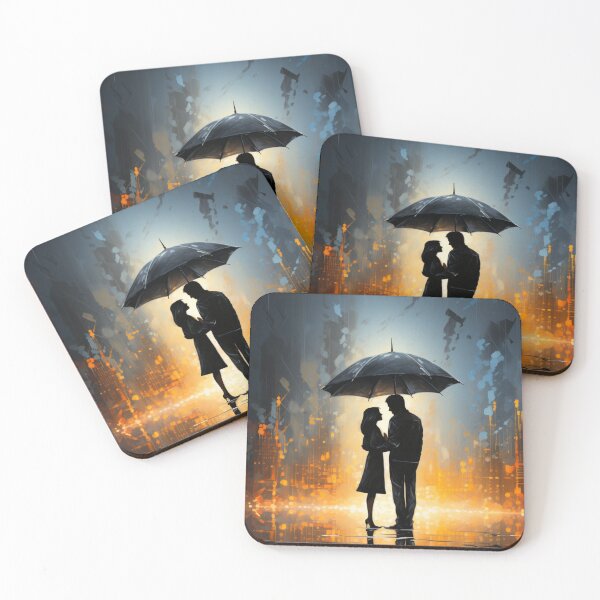 Item preview, man woman love warm hug umbrella guard safe designed and sold by UILOVE.