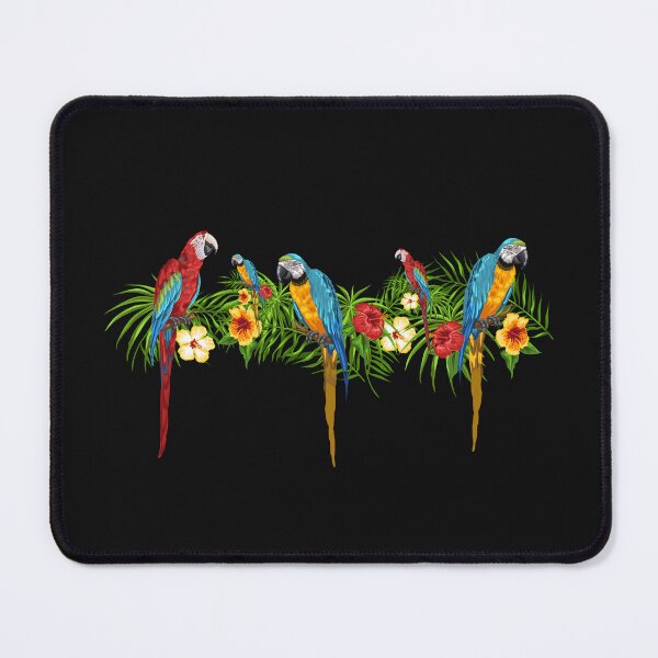 Item preview, Parrot in tropical flowers. Summer beach. Family day. designed and sold by Isadesignart.