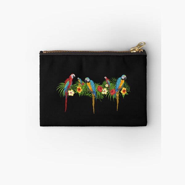 Item preview, Parrot in tropical flowers. Summer beach. Family day. designed and sold by Isadesignart.