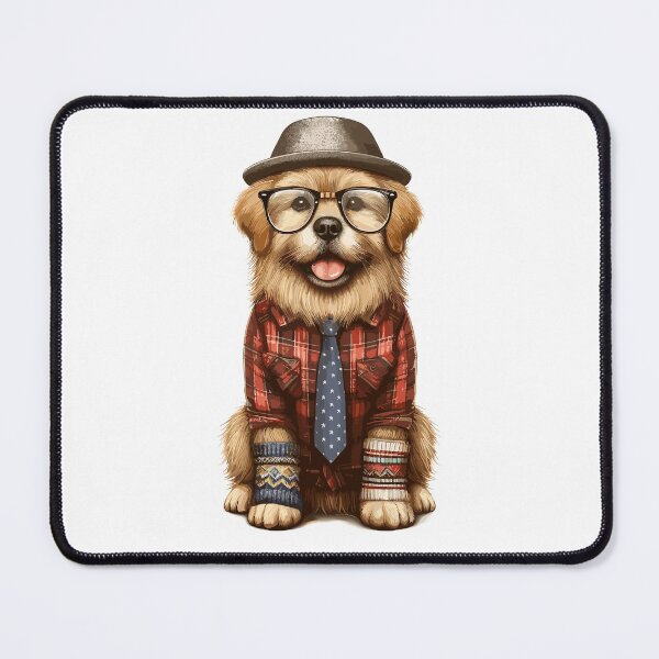 Item preview, Hipster Dog V80 Sticker designed and sold by HipsterAnimals.