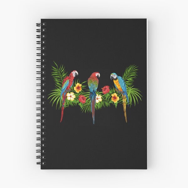 Item preview, Parrot in tropical flowers. Summer beach party. designed and sold by Isadesignart.