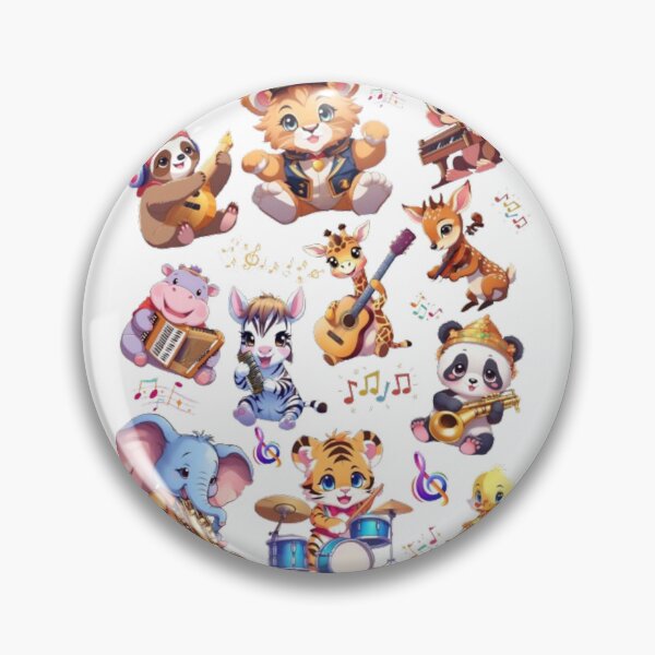 Item preview,  Cute baby animals playing with instruments  designed and sold by sweetiejojo.