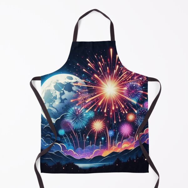 Item preview, Full moon and fireworks. designed and sold by growing-mom.