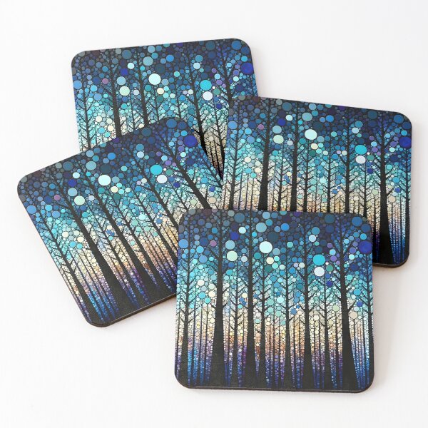 Item preview, Enchanted Dotwork Forest Nightfall designed and sold by inkArtistryfine.