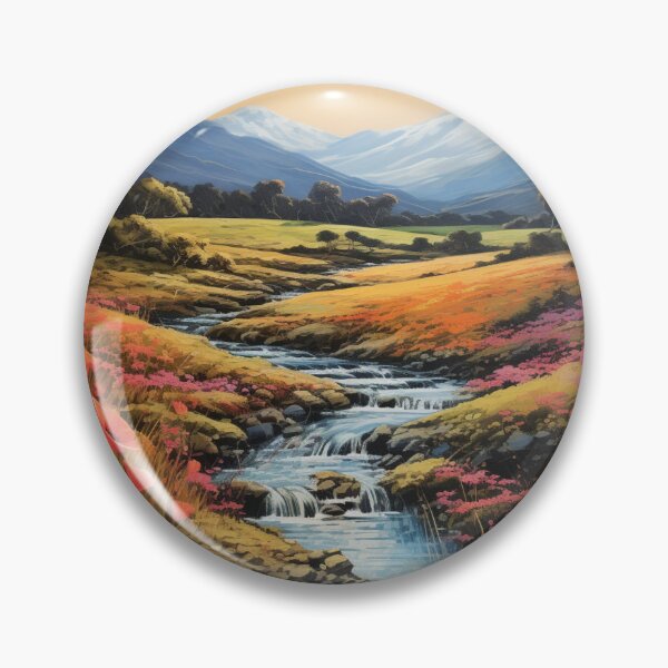 Item preview, Poppies Along a Mountain Stream designed and sold by Hartbecke.