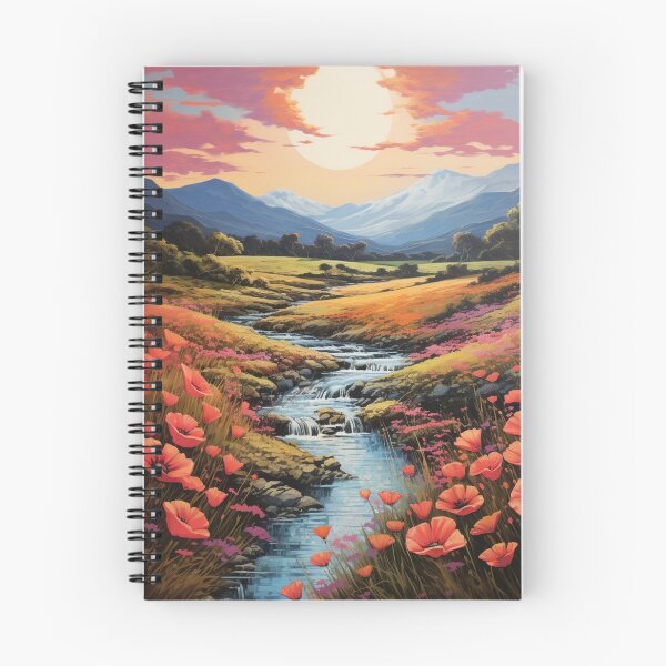 Item preview, Poppies Along a Mountain Stream designed and sold by Hartbecke.