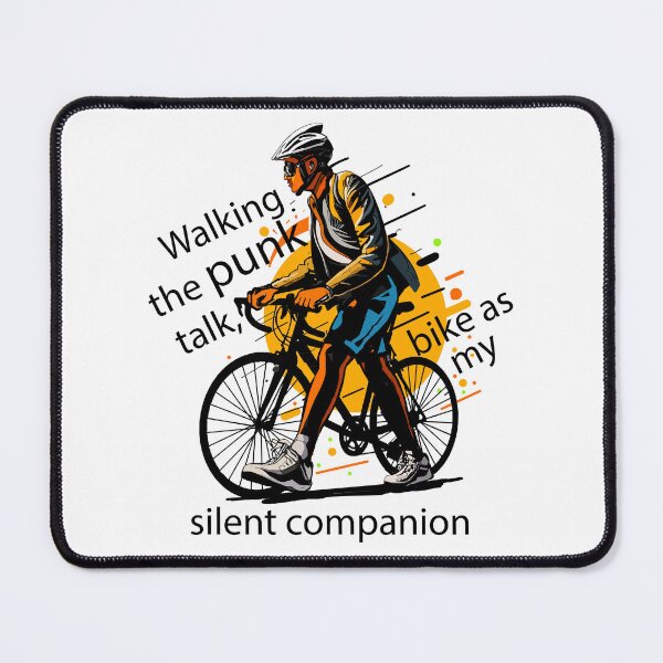 Item preview, Walking the punk talk, bike as my silent companion designed and sold by Concept-Hub.