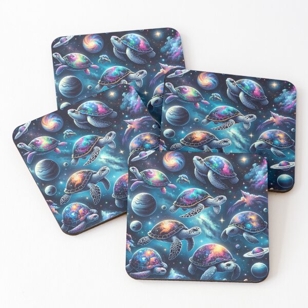 Item preview, Galactic Sea Turtles Cosmic Voyage designed and sold by inkArtistryfine.