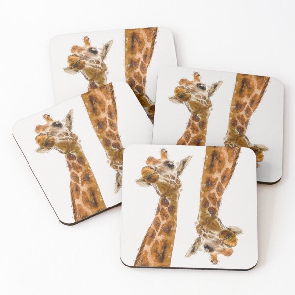 Item preview, Giraffe Cute Headshot - Elegance in Height designed and sold by Michael van der Hoorn.