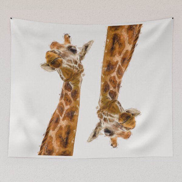 Item preview, Giraffe Cute Headshot - Elegance in Height designed and sold by Michael van der Hoorn.