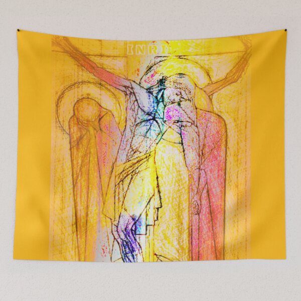 Item preview, Jesus at the Cross with Mary designed and sold by Sanctum Icons.